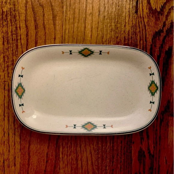 Vintage Studio Nova Adirondack Relish Dish Under Tray 2201 Aztec Southwest - Picture 4 of 5
